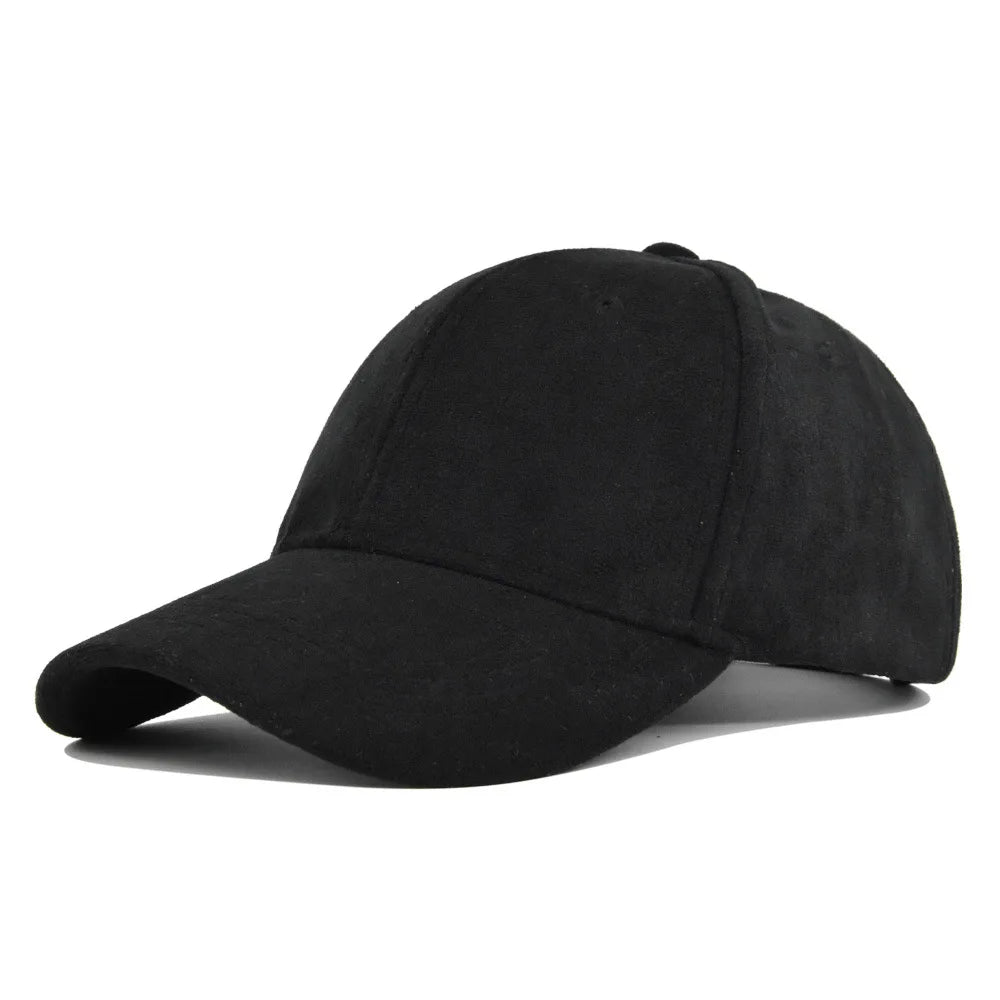 CALORA_ Suede Retro Baseball Verstelbare Snapback Pet