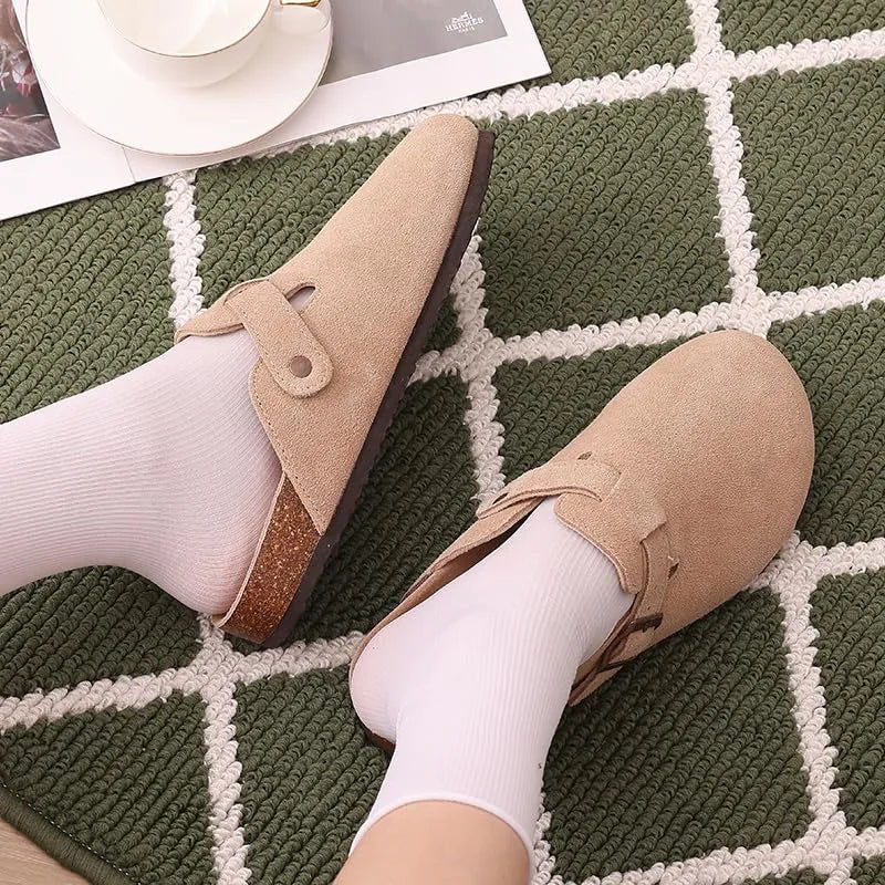 CALORA_ Suède Slippers voor Dames en Heren met Comfortabele Pasvorm