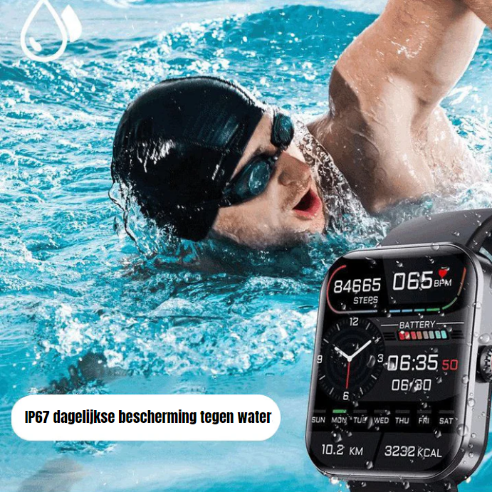 CALORA_ SyncWatch | Smart Watch voor Hartslag Waterdicht