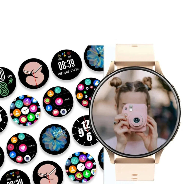 CALORA_ Timora Active 2 | Dames Bluetooth Smartwatch met Hartslag- en Bloeddrukmonitor