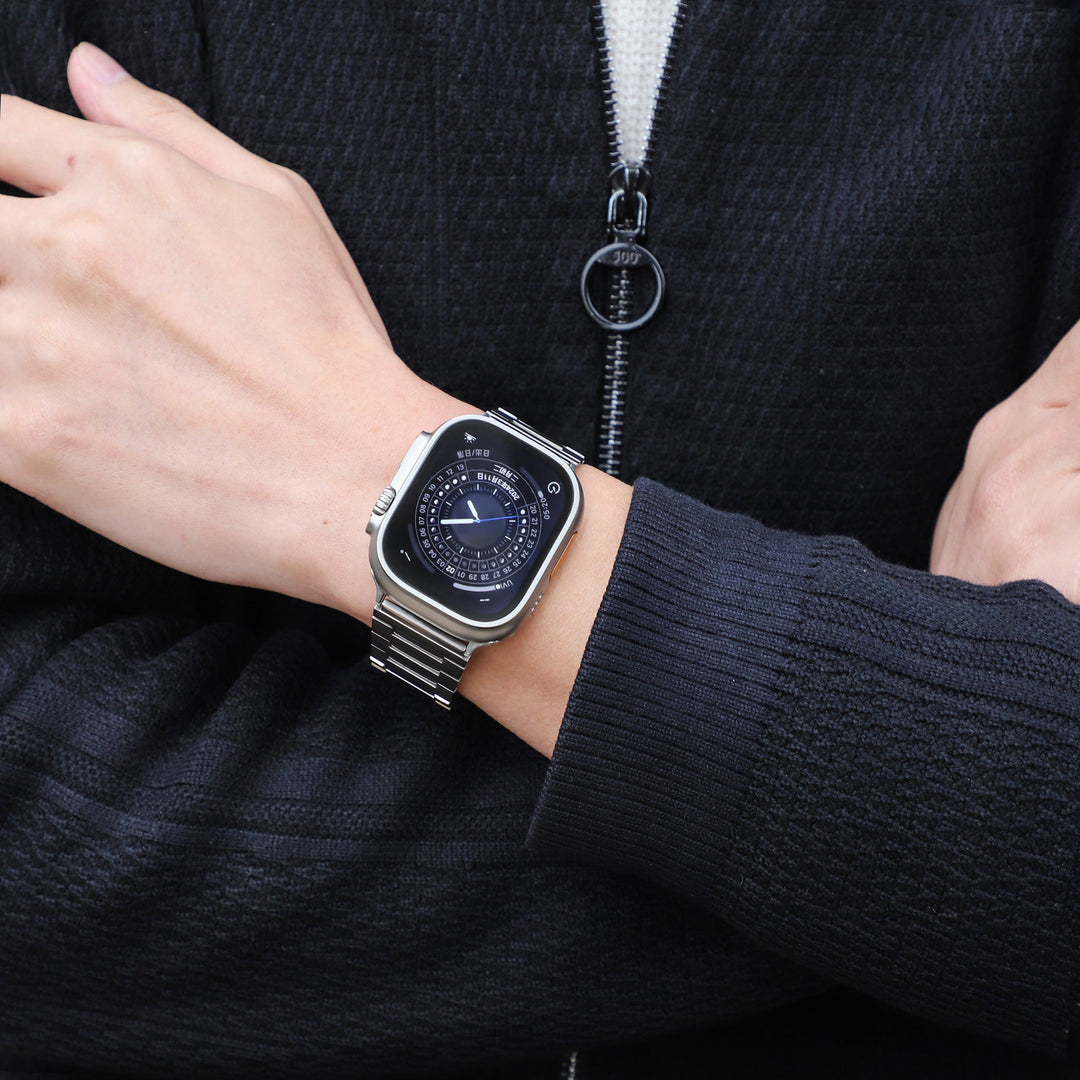 CALORA_ Titanium Band Voor Apple Watch - Lichtgewicht En Duurzaam