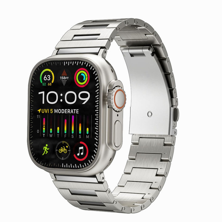 CALORA_ Titanium Band Voor Apple Watch - Lichtgewicht En Duurzaam
