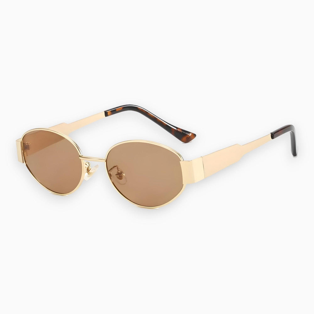 CALORA_ Trendy Elysian Zonnebril met Glinsterende Details voor Stijlvolle Fashionista's