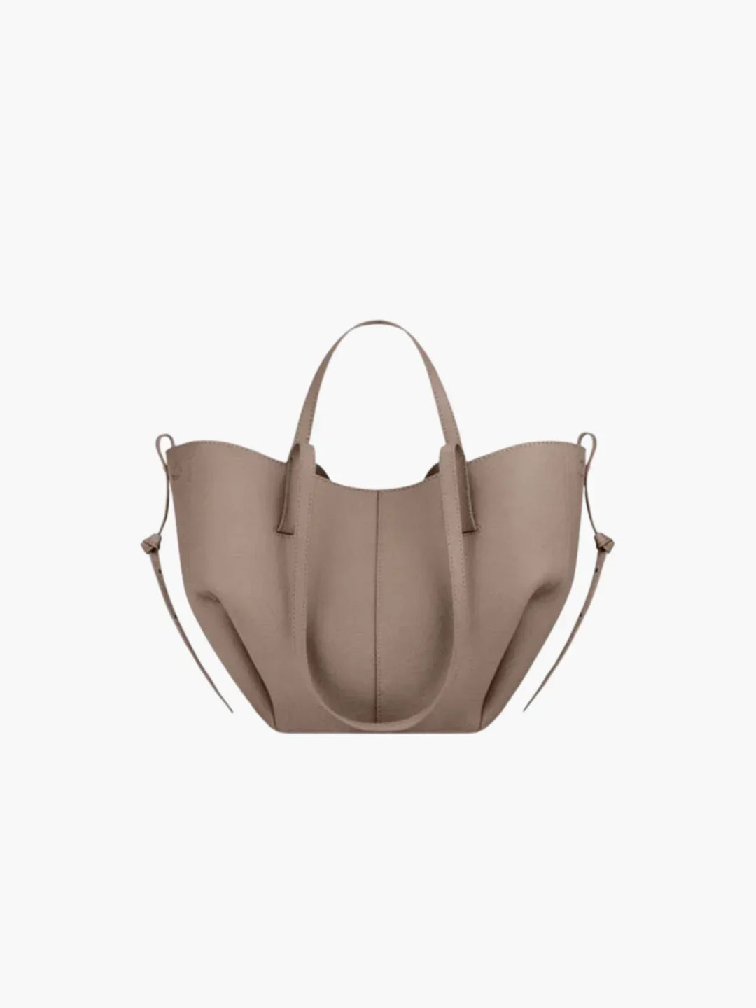CALORA_ Trendy Faux Lederen Schoudertote Met Dubbele Handvatten