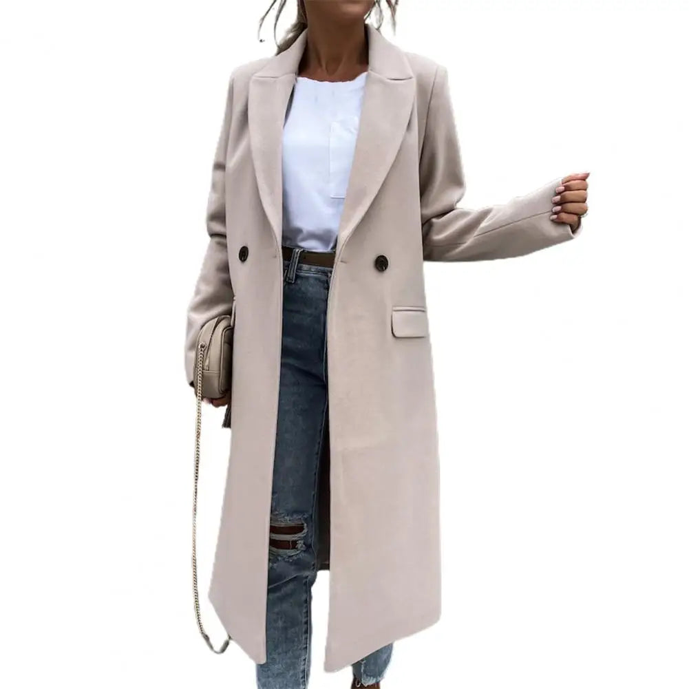 CALORA_ Trix | Dames winter lange trenchcoat