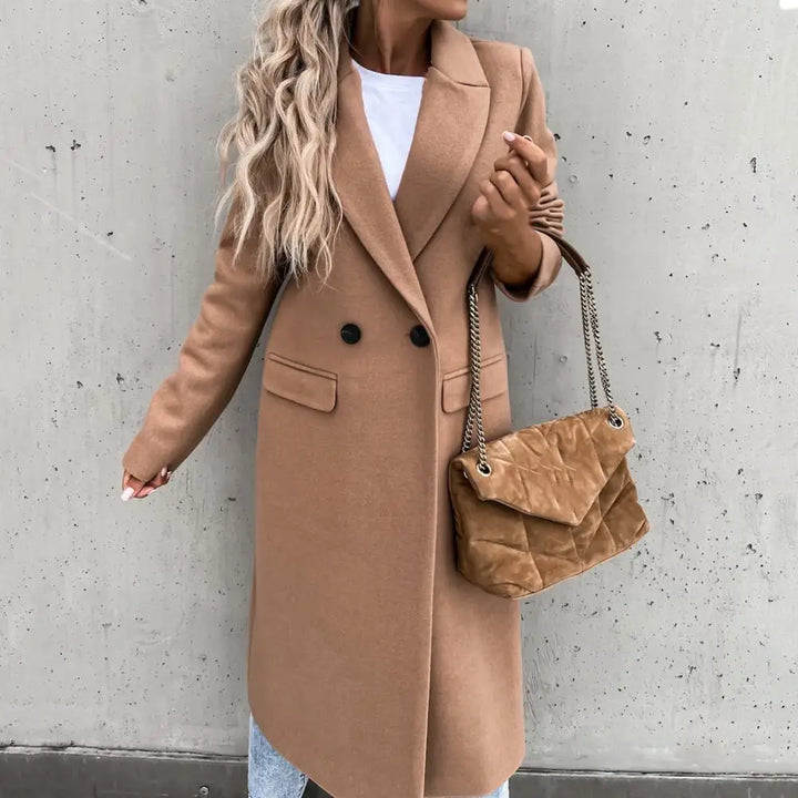 CALORA_ Trix | Dames winter lange trenchcoat