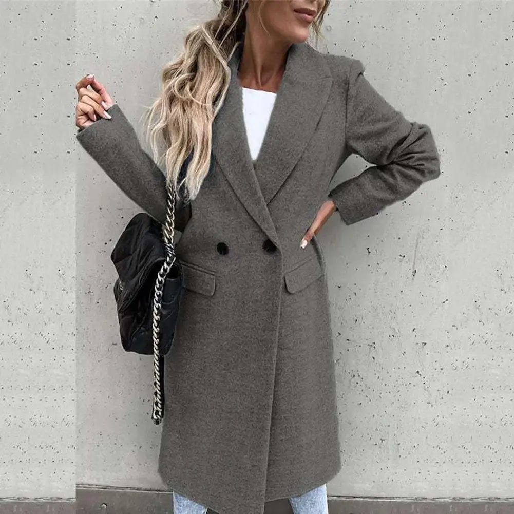CALORA_ Trix | Dames winter lange trenchcoat