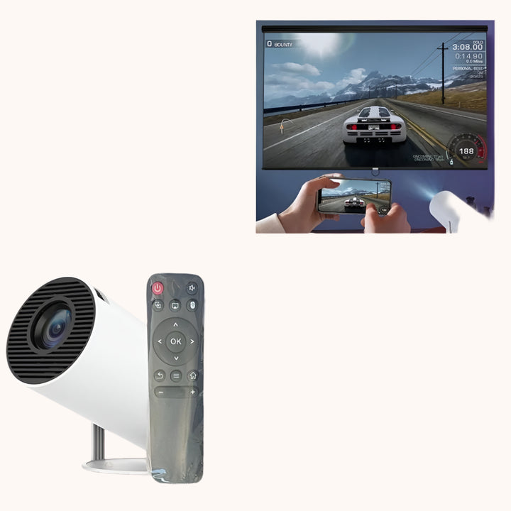 UltraBeamer | WiFi HDMI Bluetooth 4K Projector - Donkergrijs - #Calora#