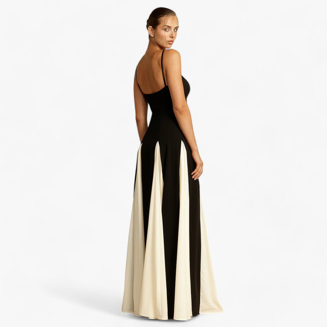 CALORA_ Unieke Elegante Lange en verfijnde maxi Jurk