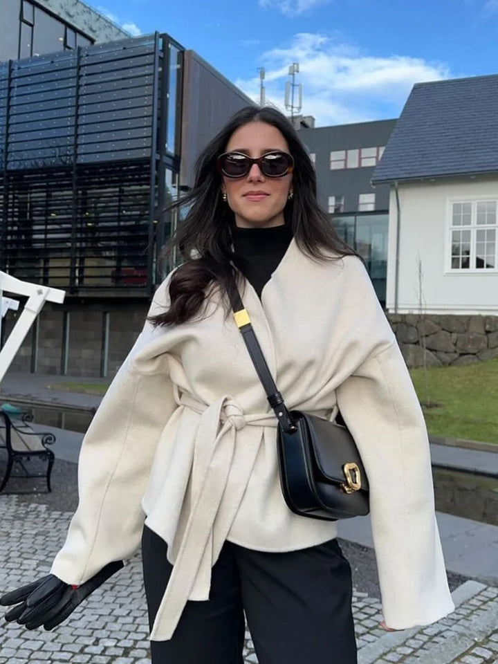 CALORA_ V-Hals Gebreide Cardigan Vest voor Herfst en Winter