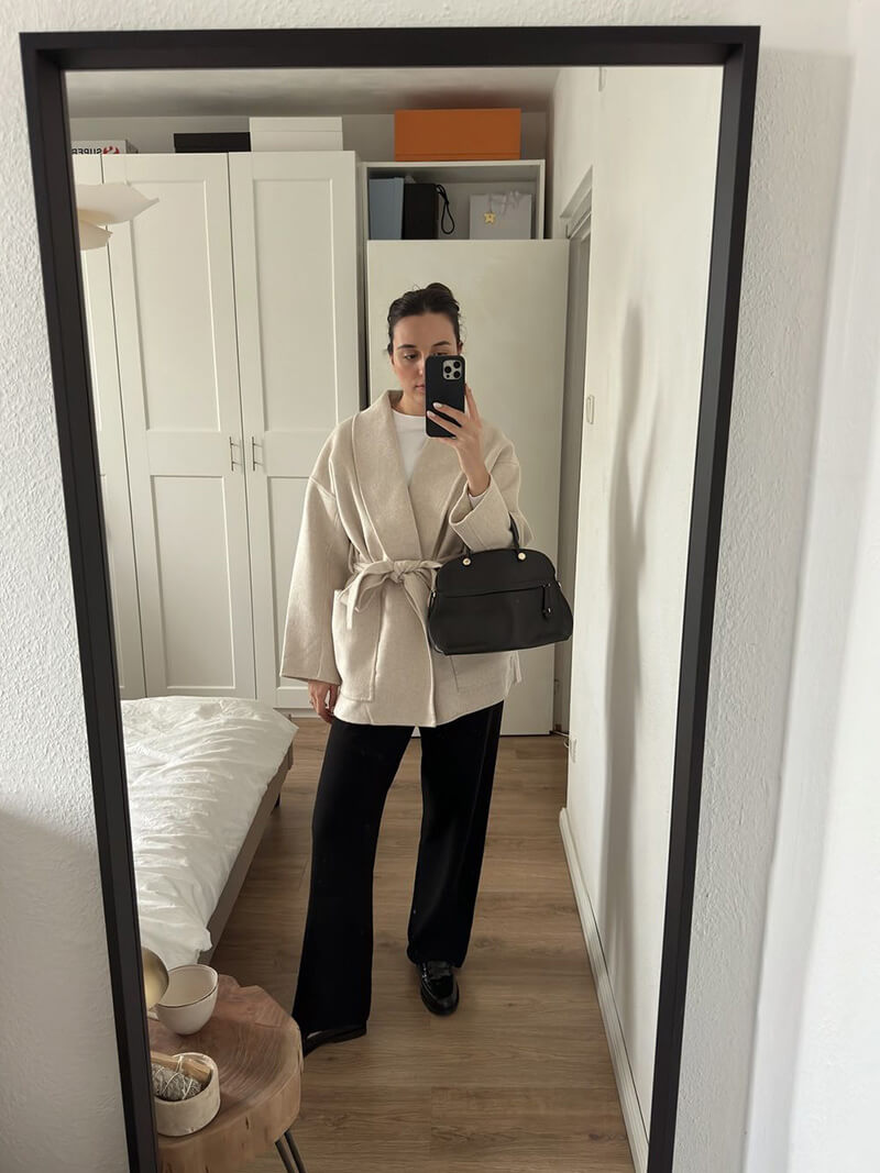 CALORA_ V-Hals Gebreide Cardigan Vest voor Herfst en Winter
