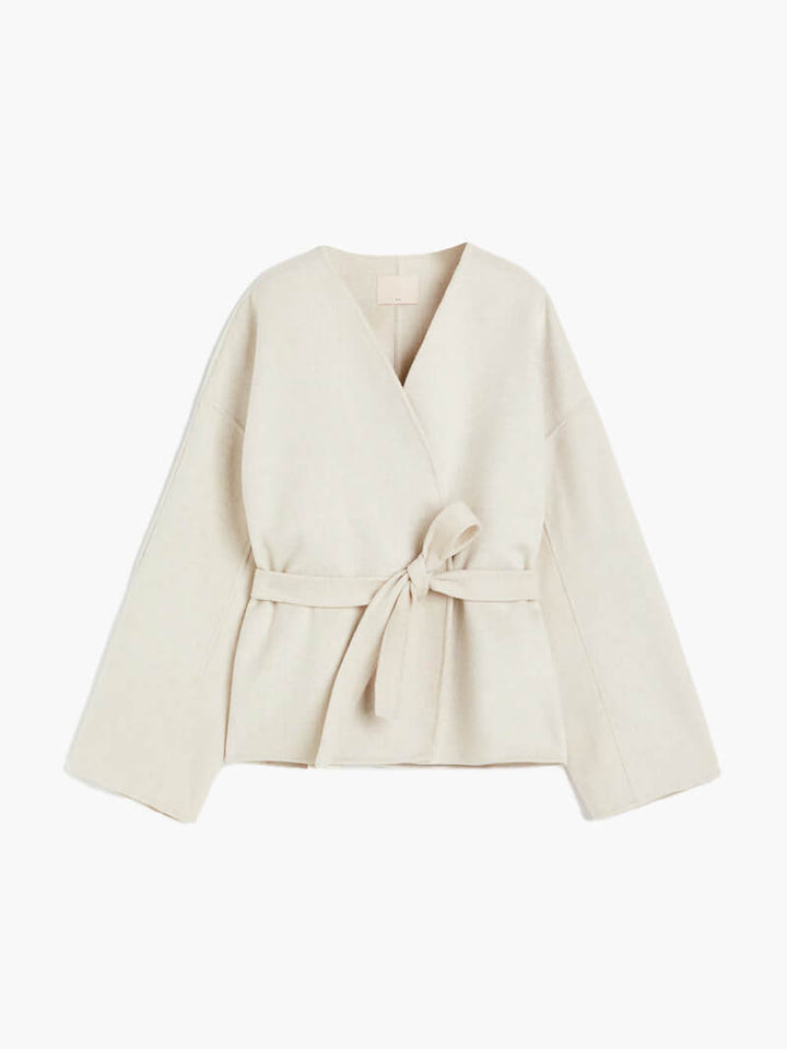 CALORA_ V-Hals Gebreide Cardigan Vest voor Herfst en Winter