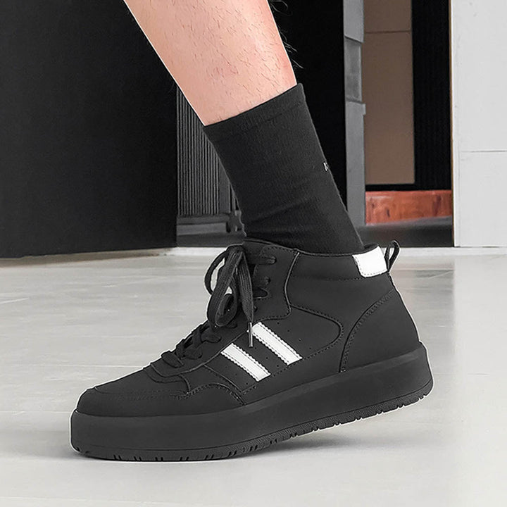 CALORA_ Vanguard | Hoge Sneaker met Vegan Leer en Ronde Neus