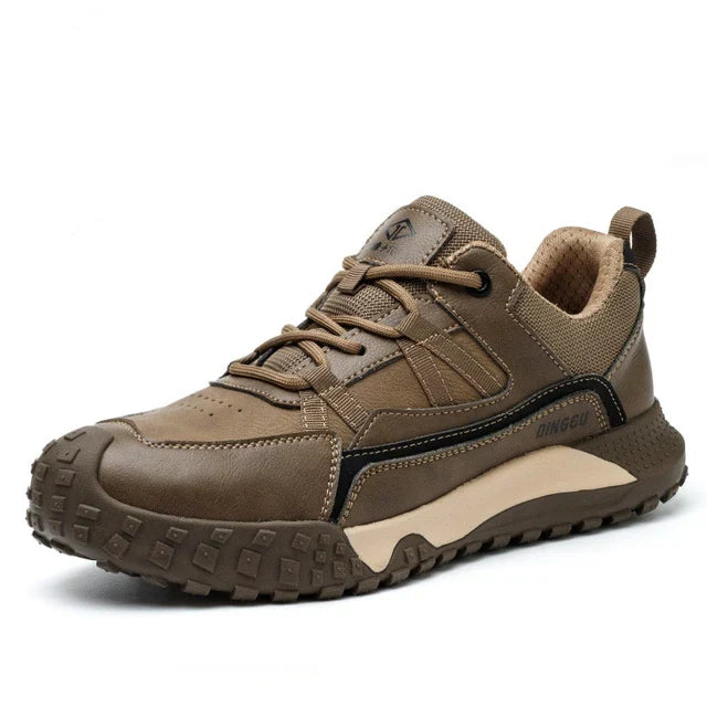 CALORA_ Veilige Zwarte Werksneakers met Stalen Neus en Comfortabel Ontwerp