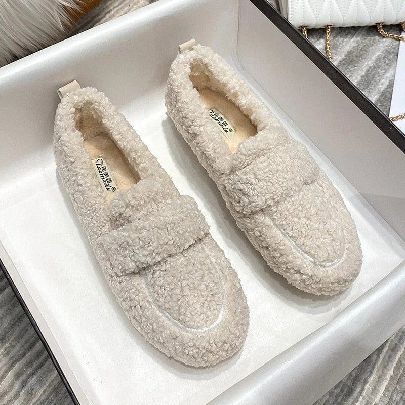CALORA_ Velucci | Zachte Pluche pantoffel schoenen