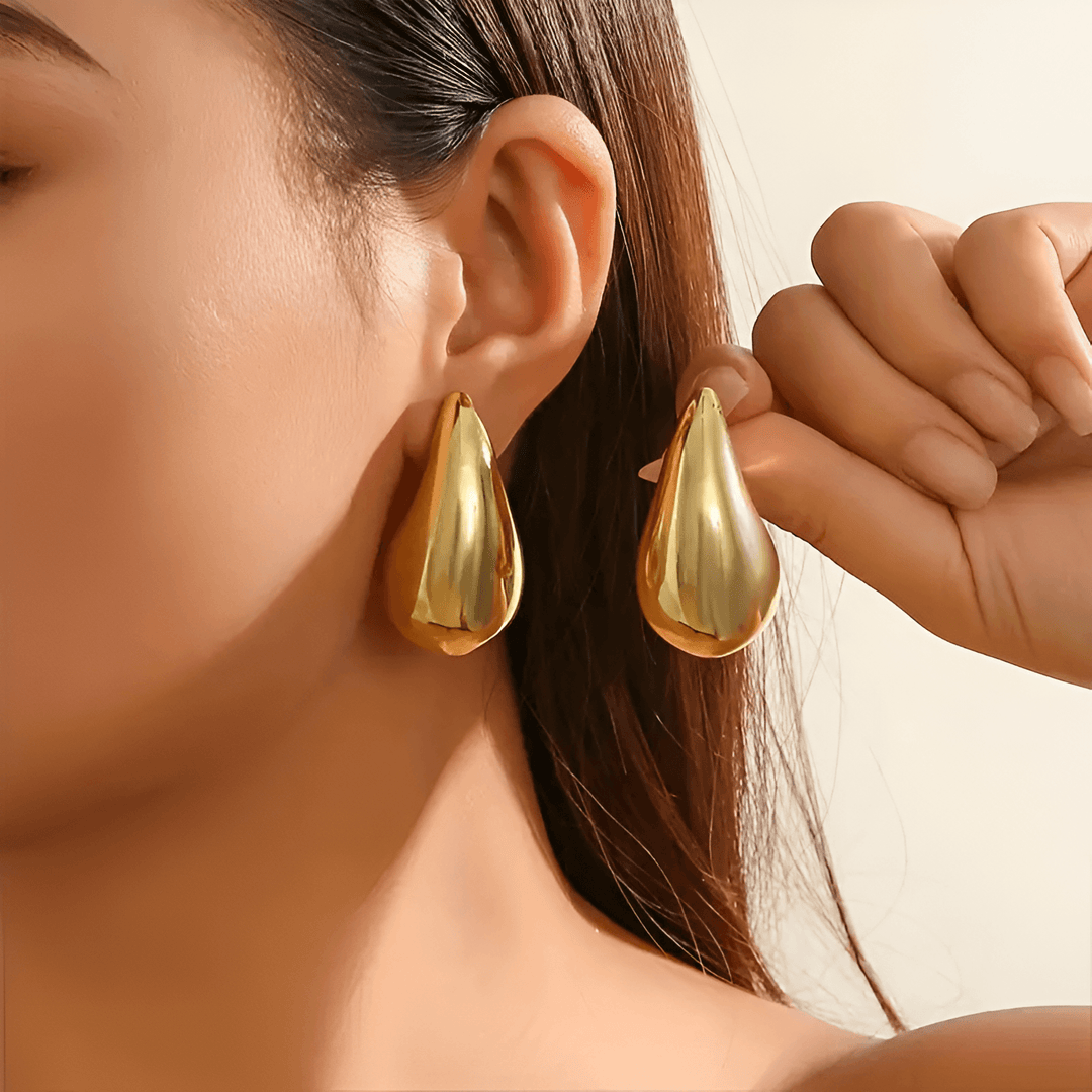 CALORA_ Verité | Luxe 14K Vergulde Oorbellen