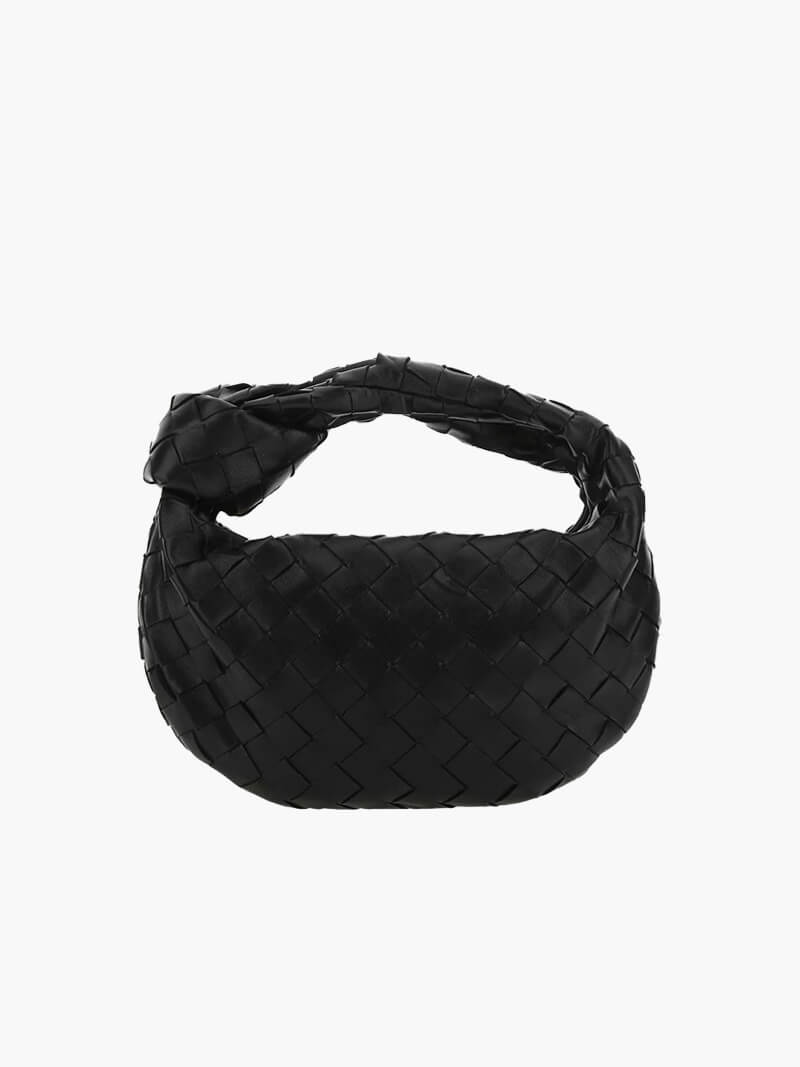 CALORA_ Versierde Mini Handtas Van Imitatie Leer Met Ingeknoopte Detail