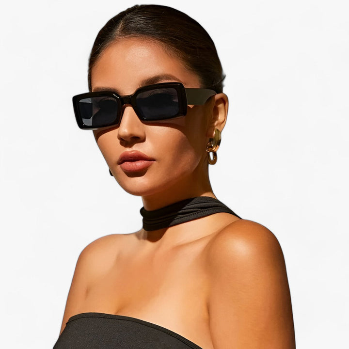 CALORA_ Vierkante Retro Zonnebril in Jelly Kleur - Trendy en Stijlvolle Zonnebril voor Mannen en Vrouwen