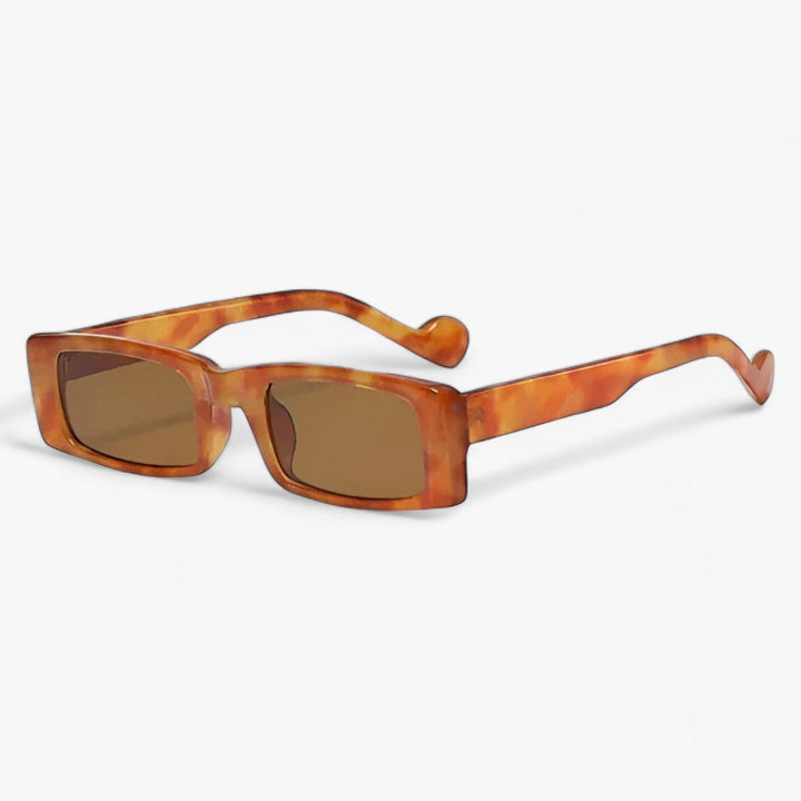 CALORA_ Vierkante Retro Zonnebril in Jelly Kleur - Trendy en Stijlvolle Zonnebril voor Mannen en Vrouwen