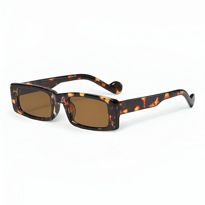 CALORA_ Vierkante Retro Zonnebril in Jelly Kleur - Trendy en Stijlvolle Zonnebril voor Mannen en Vrouwen