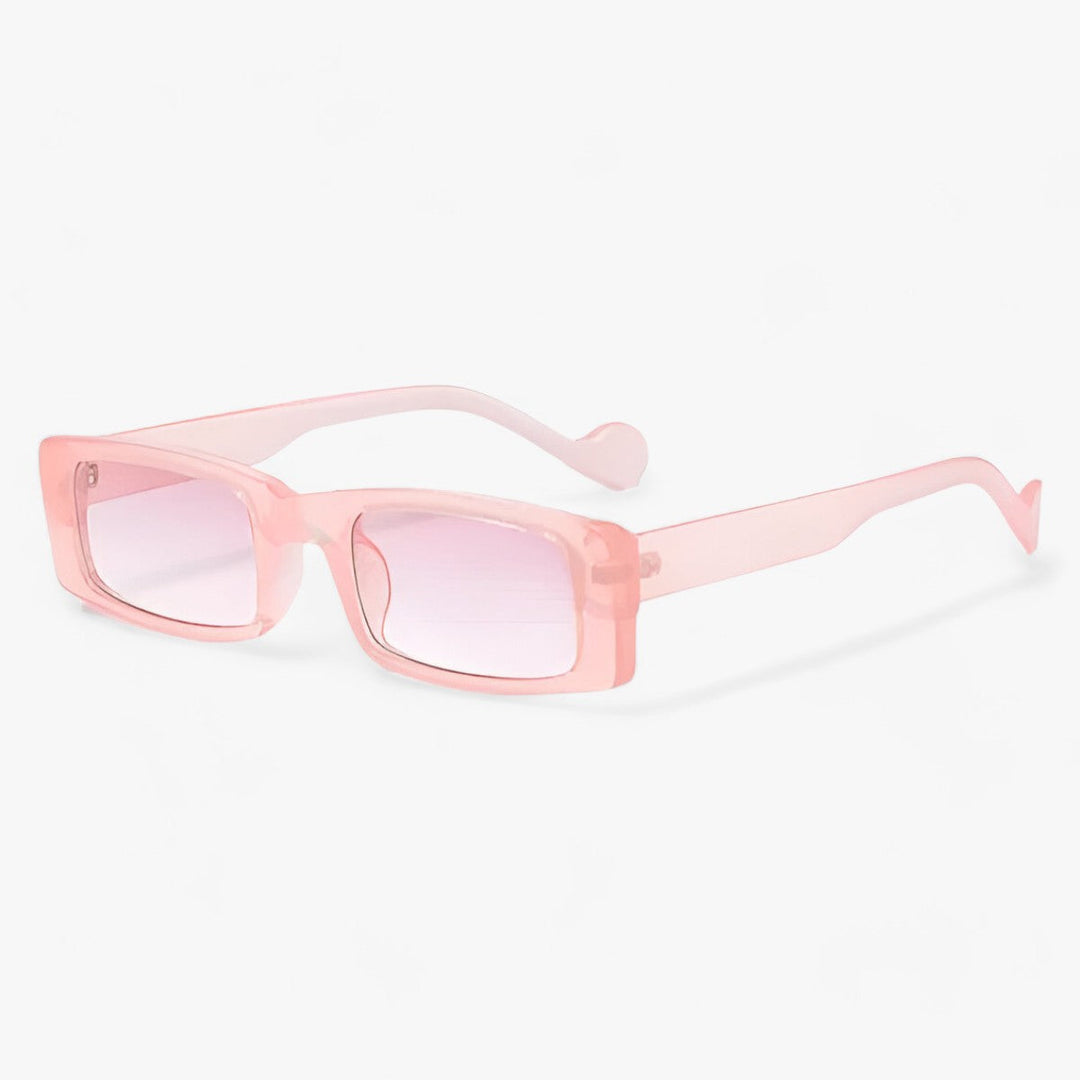CALORA_ Vierkante Retro Zonnebril in Jelly Kleur - Trendy en Stijlvolle Zonnebril voor Mannen en Vrouwen