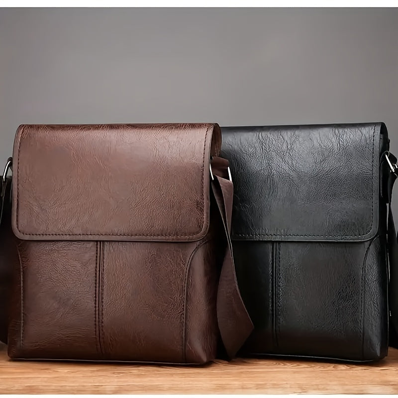 CALORA_ Vintage Luxe Leren Schoudertas