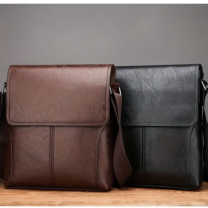 CALORA_ Vintage Luxe Leren Schoudertas