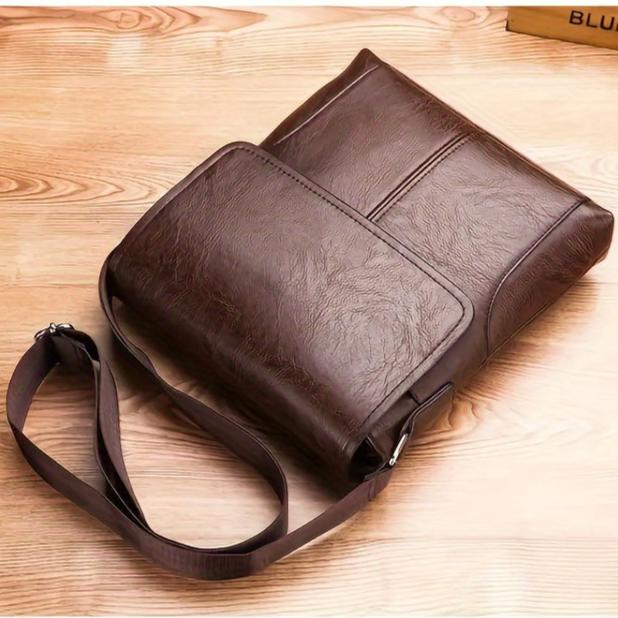 CALORA_ Vintage Luxe Leren Schoudertas