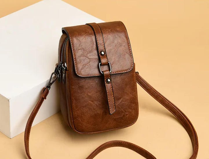 CALORA_ Vintage Multifunctionele Zachte Leren Schoudertas voor Dames