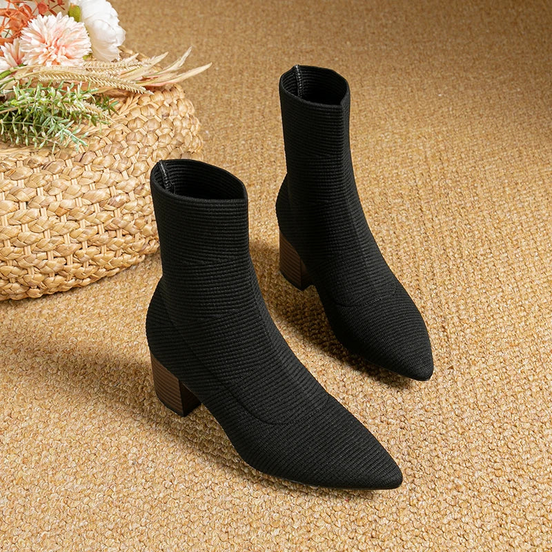CALORA_ Vionna | Elegante dameslaarzen met hoge hak