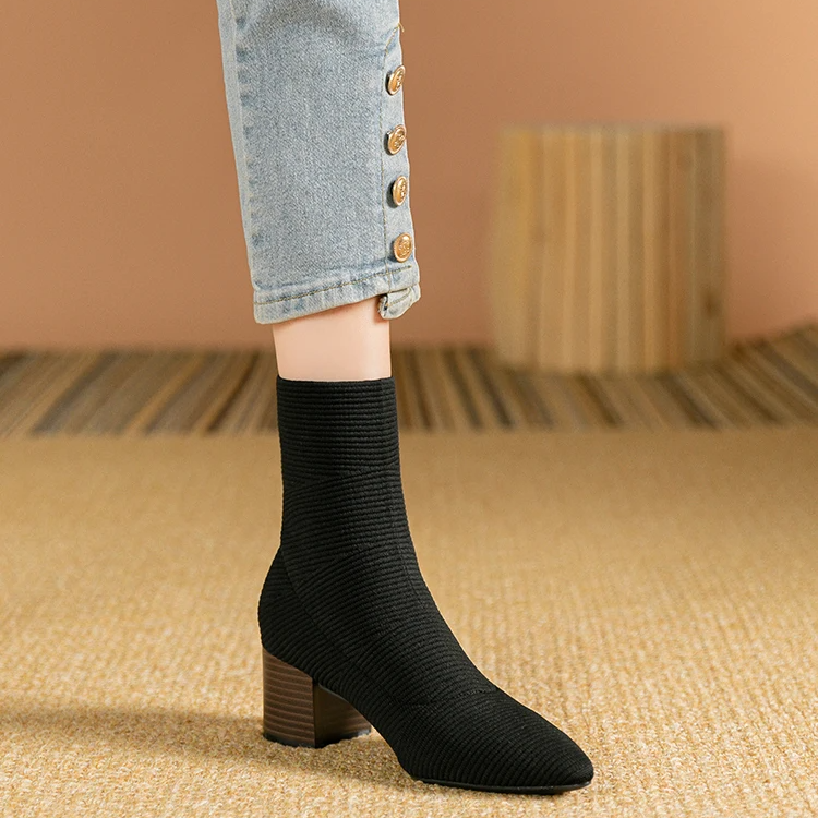 CALORA_ Vionna | Elegante dameslaarzen met hoge hak