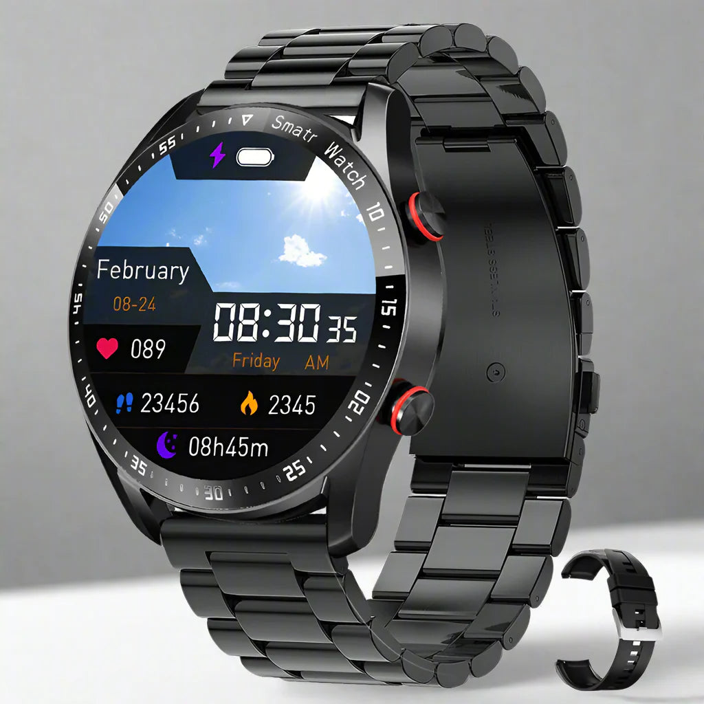 CALORA_ Voltify - Pro Smartwatch Met Bluetooth-Oproepen En Gezondheidstracker