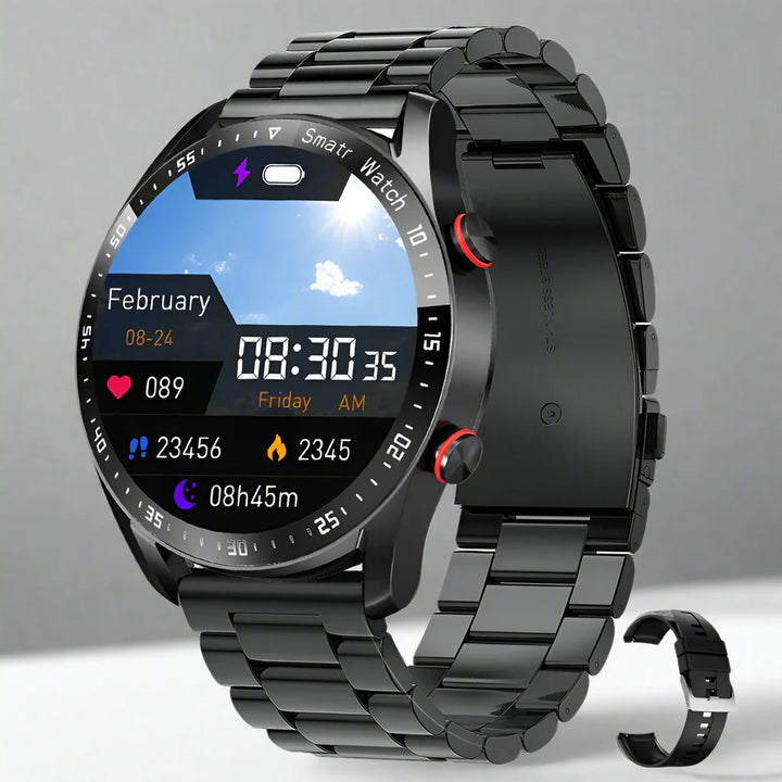 CALORA_ Voltify - Pro Smartwatch Met Bluetooth-Oproepen En Gezondheidstracker