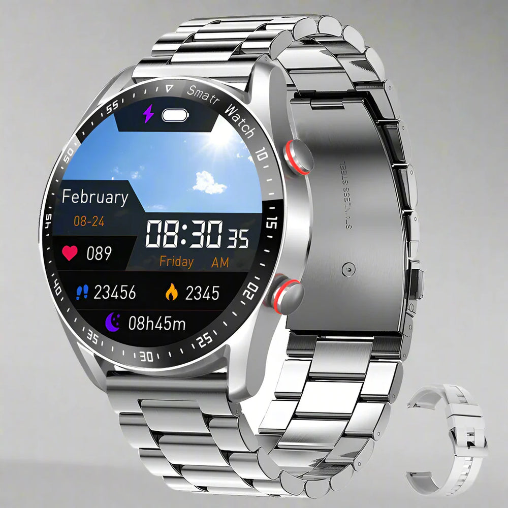 CALORA_ Voltify - Pro Smartwatch Met Bluetooth-Oproepen En Gezondheidstracker