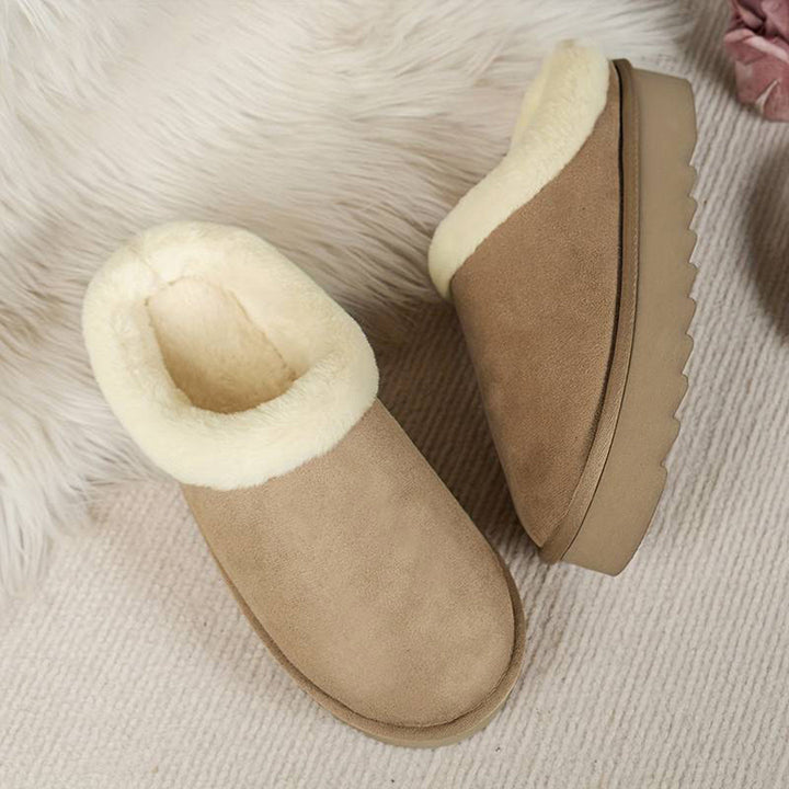 CALORA_ Warme Wollen Pantoffels voor Dames in Stijlvolle Kleuren