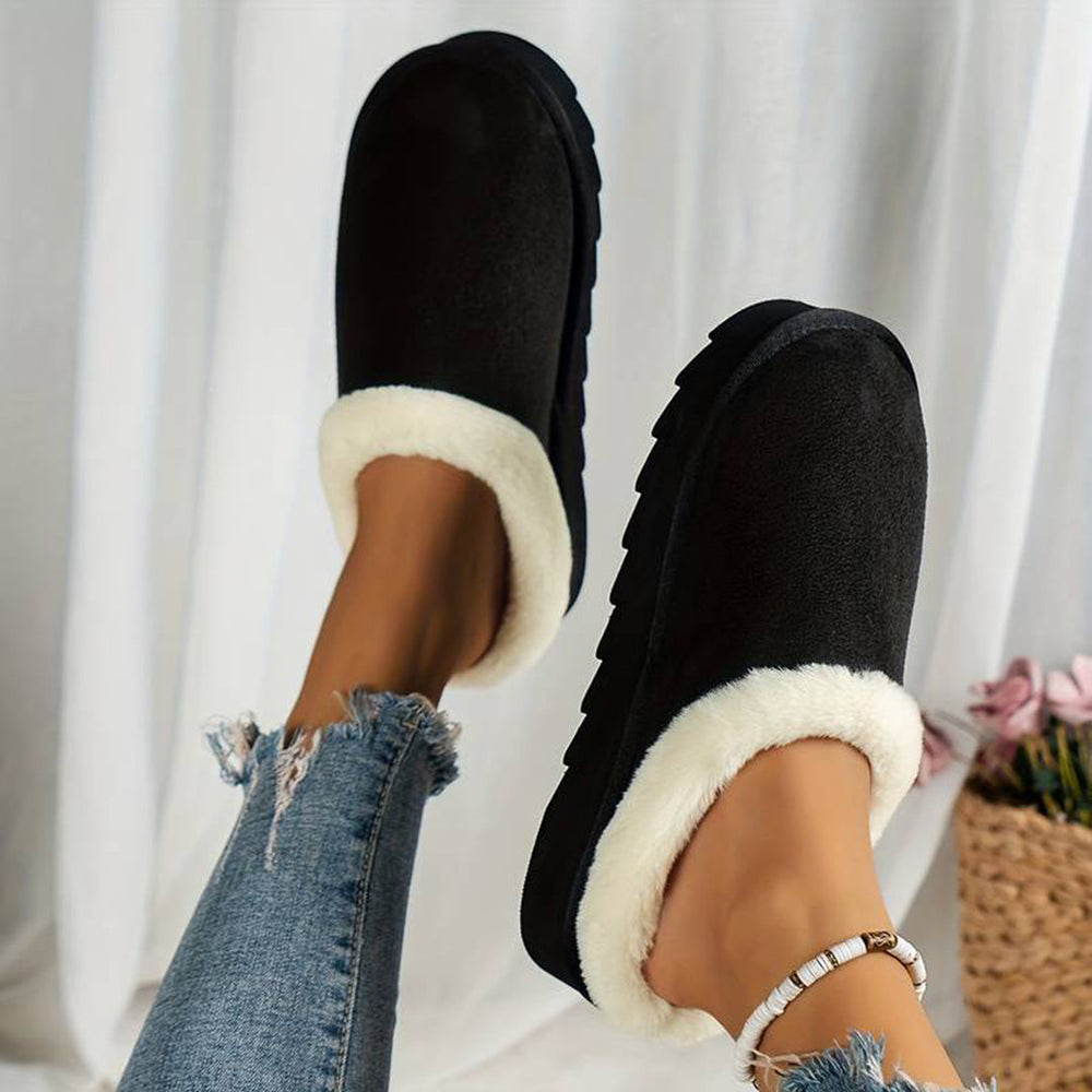 CALORA_ Warme Wollen Pantoffels voor Dames in Stijlvolle Kleuren
