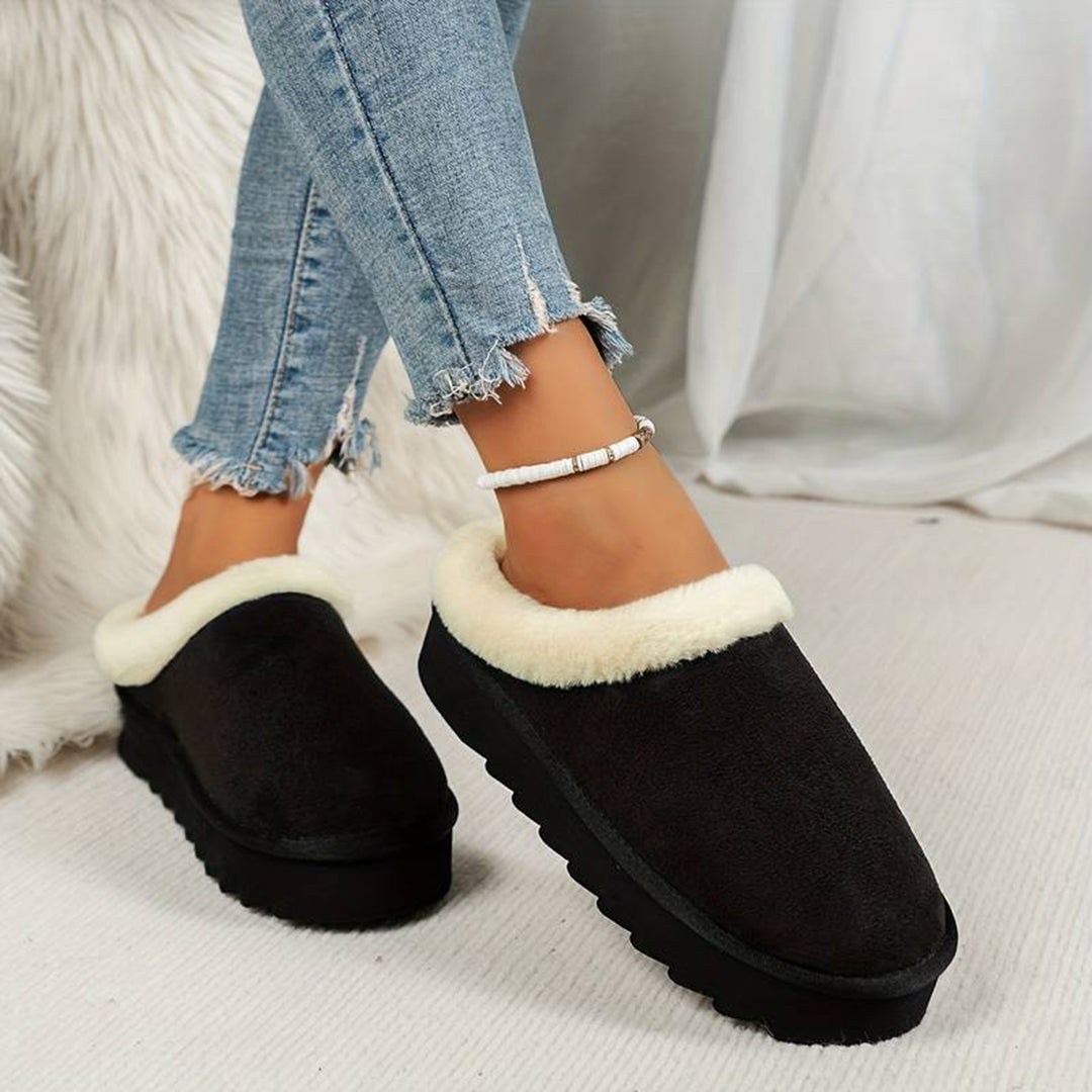 CALORA_ Warme Wollen Pantoffels voor Dames in Stijlvolle Kleuren