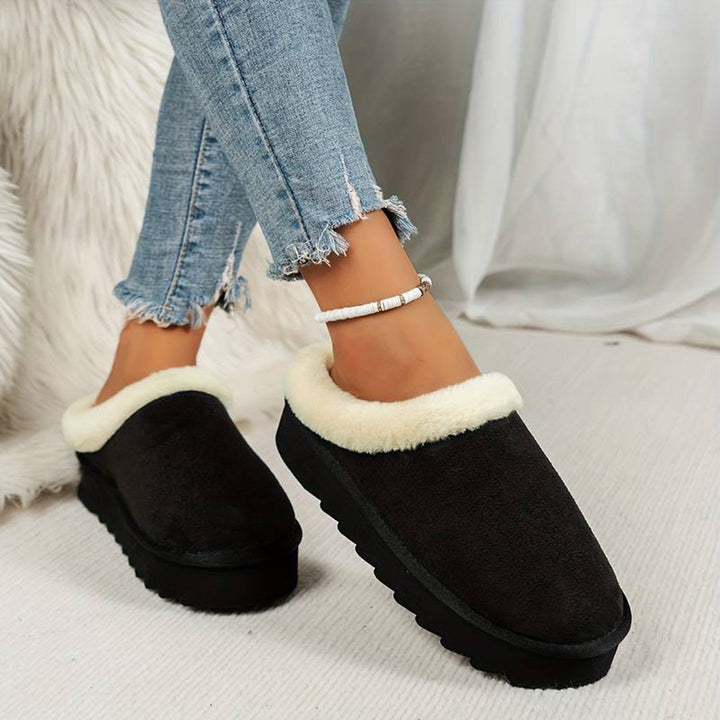 CALORA_ Warme Wollen Pantoffels voor Dames in Stijlvolle Kleuren