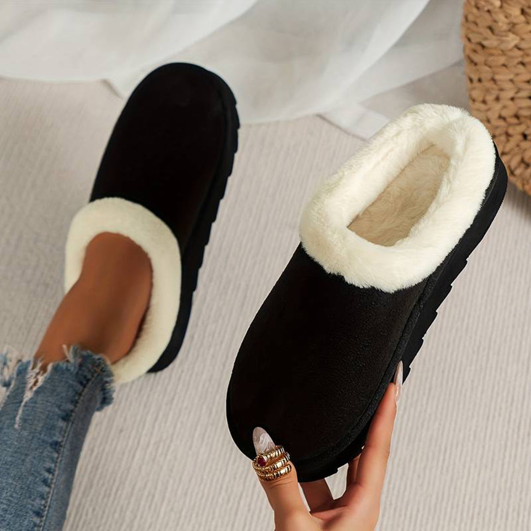 CALORA_ Warme Wollen Pantoffels voor Dames in Stijlvolle Kleuren