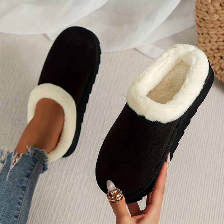 CALORA_ Warme Wollen Pantoffels voor Dames in Stijlvolle Kleuren
