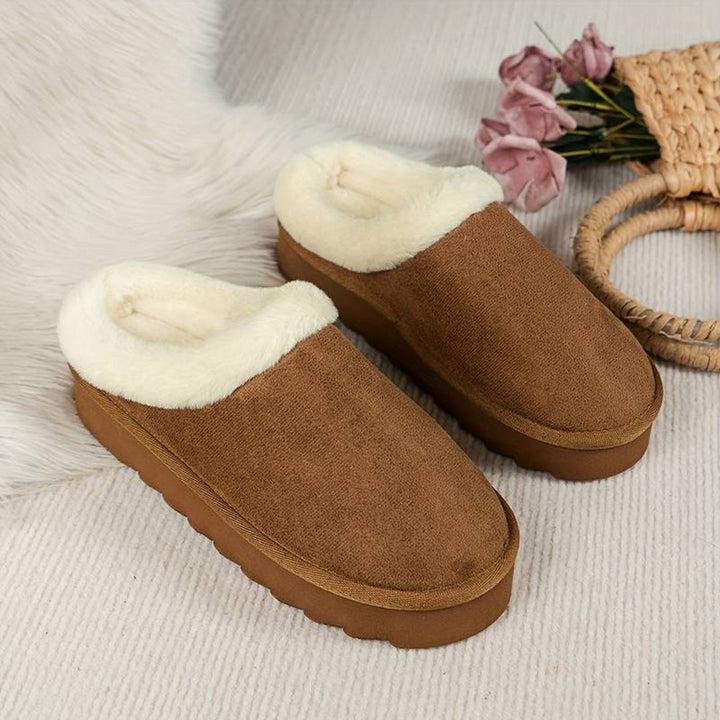 CALORA_ Warme Wollen Pantoffels voor Dames in Stijlvolle Kleuren