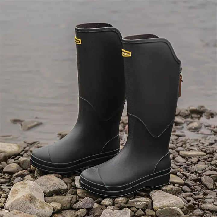 CALORA_ Waterdichte Hoge dames Regenlaarzen