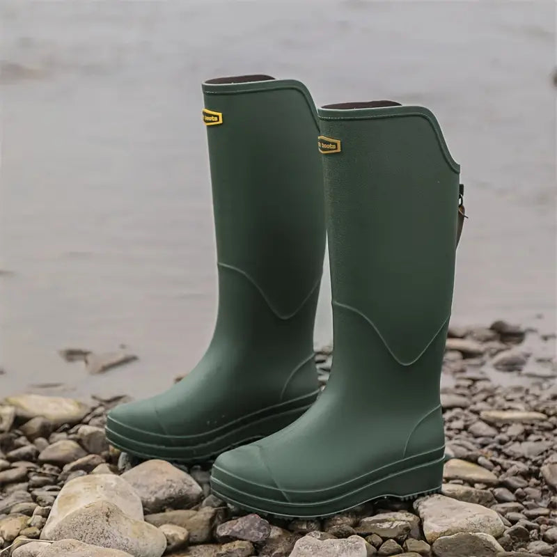 CALORA_ Waterdichte Hoge dames Regenlaarzen
