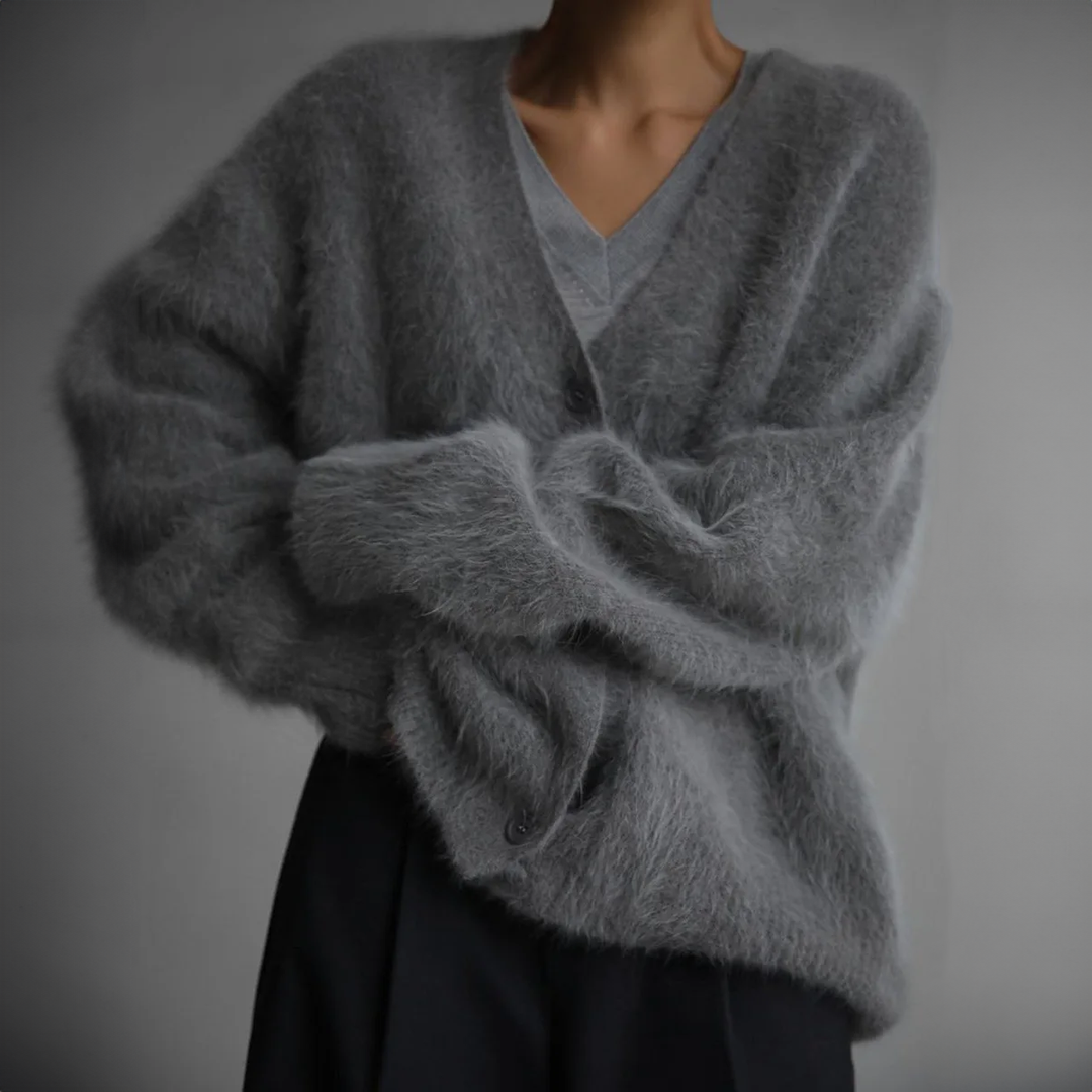 CALORA_ Zachte Kasjmier Cardigan Vest Dames