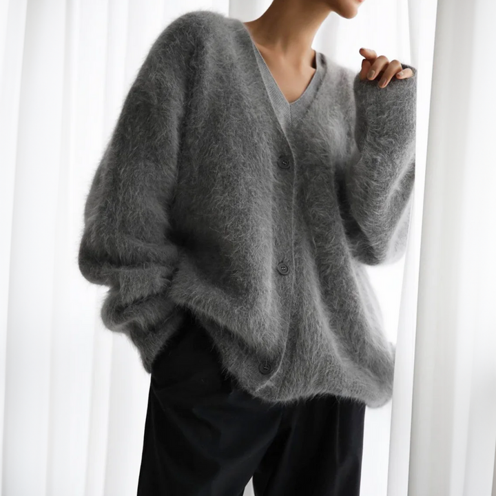 CALORA_ Zachte Kasjmier Cardigan Vest Dames