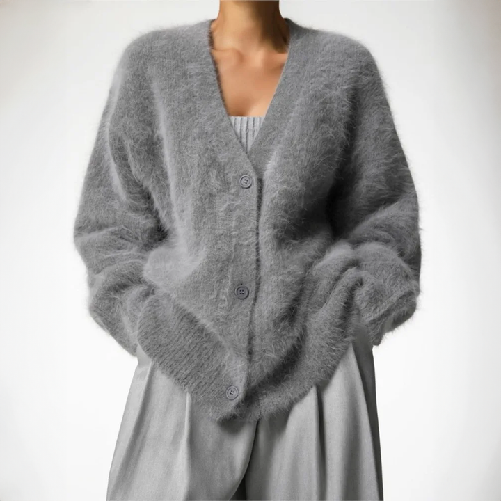CALORA_ Zachte Kasjmier Cardigan Vest Dames