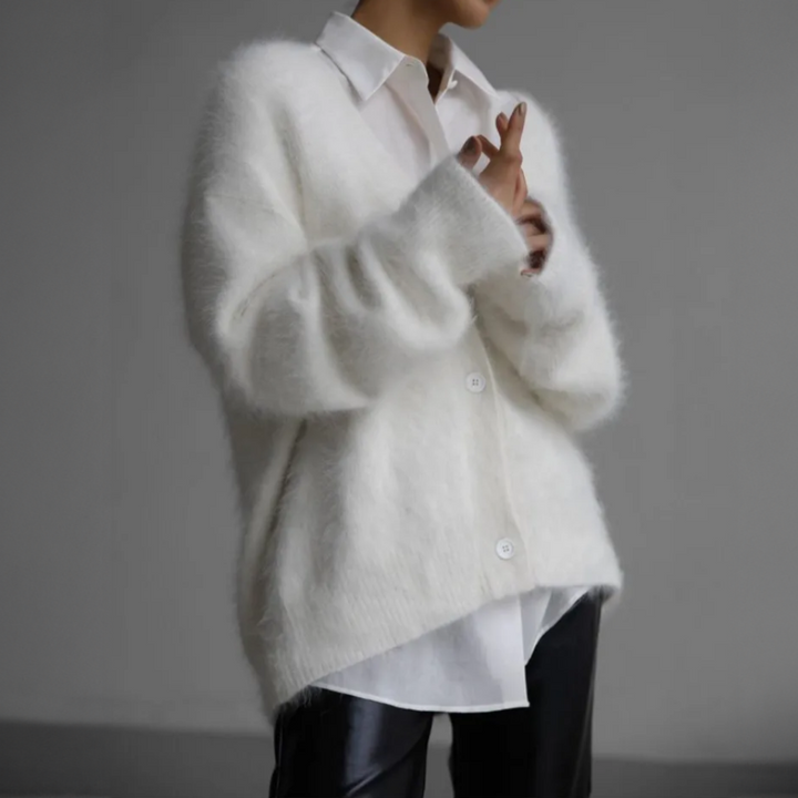 CALORA_ Zachte Kasjmier Cardigan Vest Dames