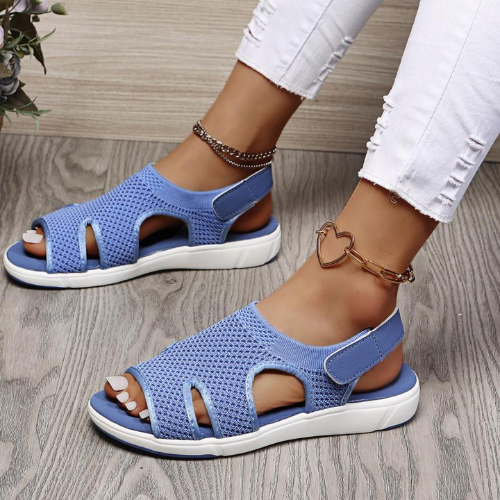 CALORA_ Zachte en Comfortabele Sandalen voor Dames met Stretchmateriaal