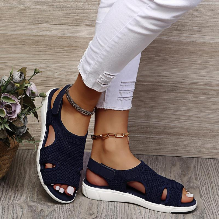 CALORA_ Zachte en Comfortabele Sandalen voor Dames met Stretchmateriaal