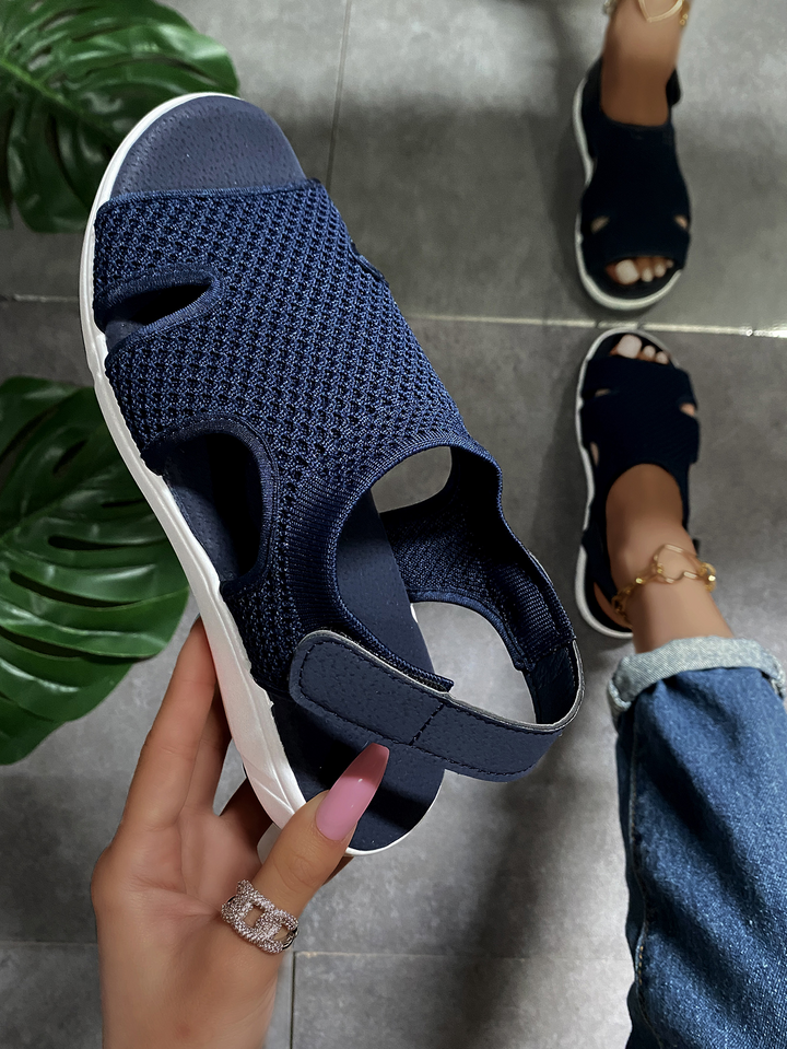 CALORA_ Zachte en Comfortabele Sandalen voor Dames met Stretchmateriaal